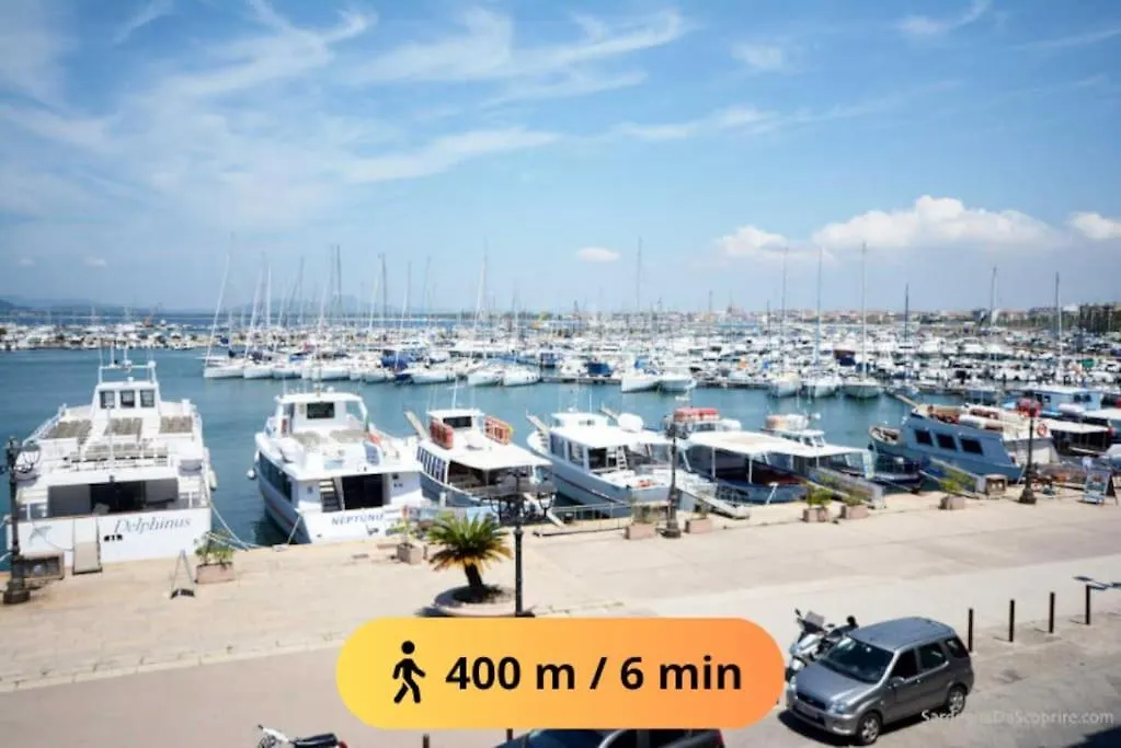 Apartment Open Space With Air Conditioning And Patio Privato Alghero